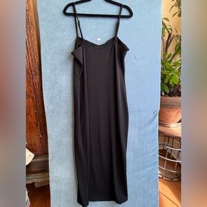 Ambiance Black Maxi Dress with Spaghetti Straps